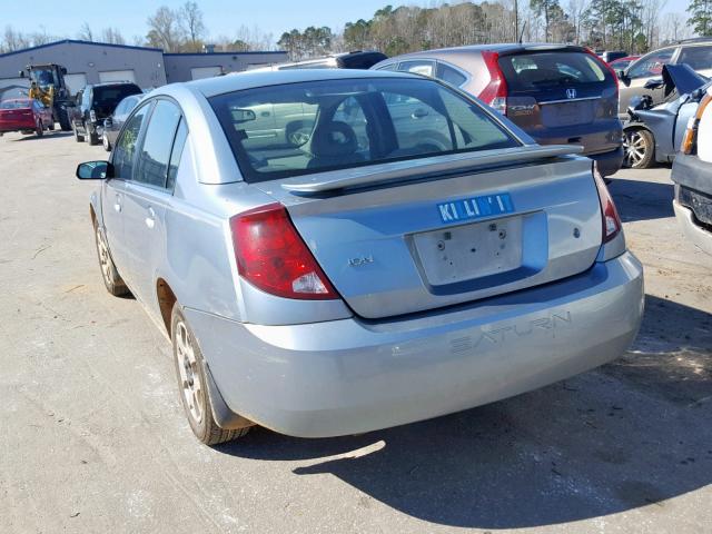 1G8AJ52F53Z181736 - 2003 SATURN ION LEVEL BLUE photo 3