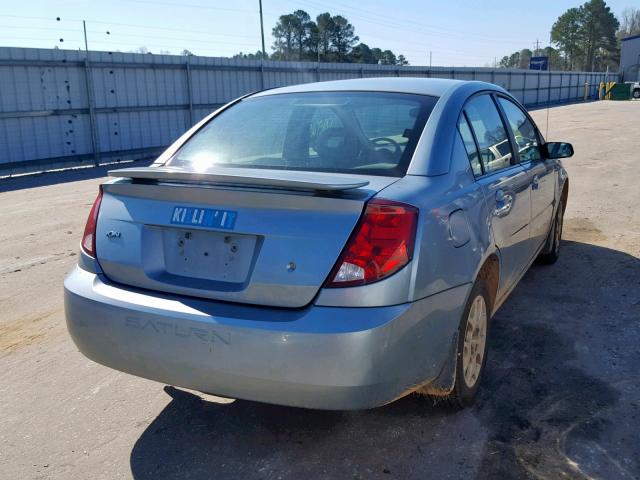 1G8AJ52F53Z181736 - 2003 SATURN ION LEVEL BLUE photo 4