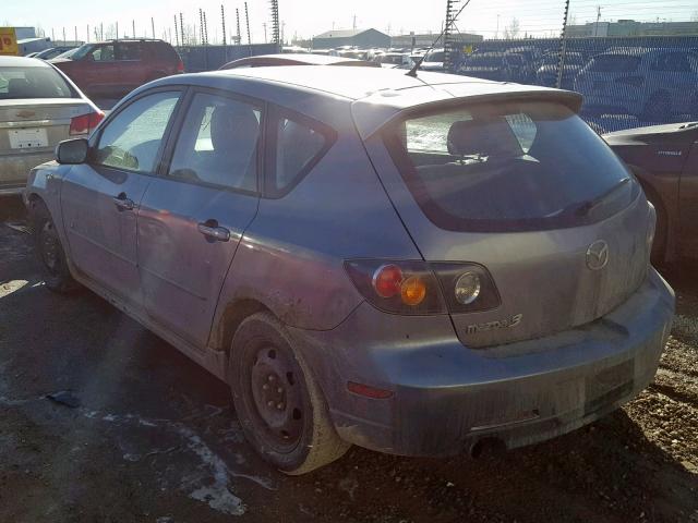 JM1BK143541208274 - 2004 MAZDA 3 HATCHBAC GRAY photo 3