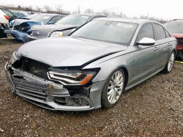 WAUF2AFC8DN046158 - 2013 AUDI S6 GRAY photo 2