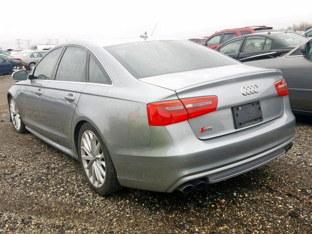 WAUF2AFC8DN046158 - 2013 AUDI S6 GRAY photo 3