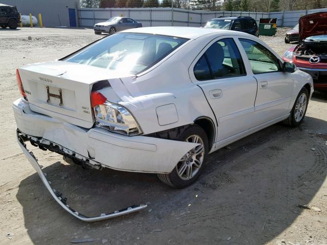 YV1RH592472623566 - 2007 VOLVO S60 2.5T WHITE photo 4