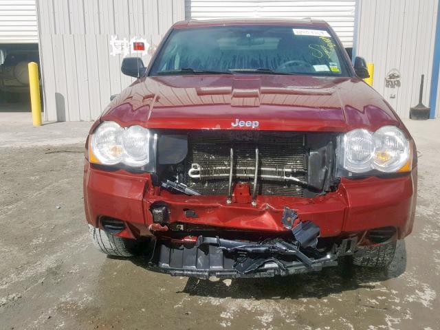 1J8GR48KX8C190006 - 2008 JEEP GRAND CHER RED photo 9