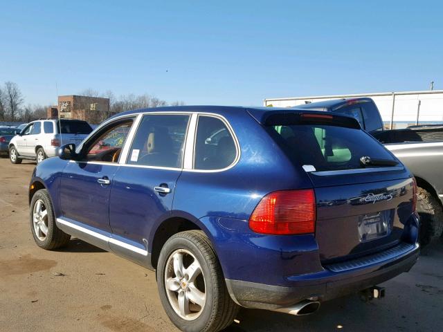 WP1AB29P84LA72402 - 2004 PORSCHE CAYENNE S BLUE photo 3