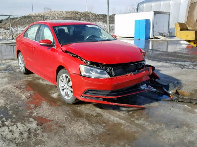 3VW2K7AJ8FM420580 - 2015 VOLKSWAGEN JETTA BASE RED photo 1