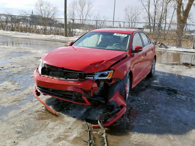 3VW2K7AJ8FM420580 - 2015 VOLKSWAGEN JETTA BASE RED photo 2