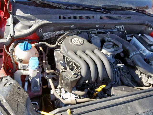 3VW2K7AJ8FM420580 - 2015 VOLKSWAGEN JETTA BASE RED photo 7