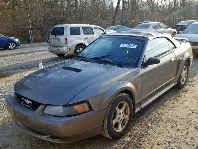 1FAFP44432F135277 - 2002 FORD MUSTANG GRAY photo 2
