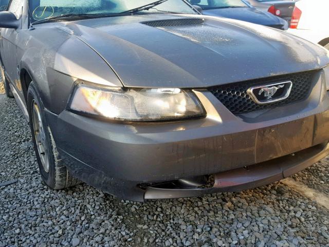 1FAFP44432F135277 - 2002 FORD MUSTANG GRAY photo 9