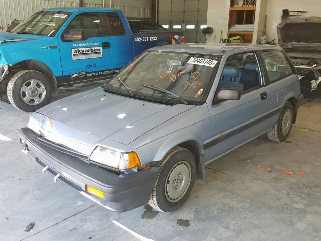 JHMAH7321GS038921 - 1986 HONDA CIVIC 1500 BLUE photo 2