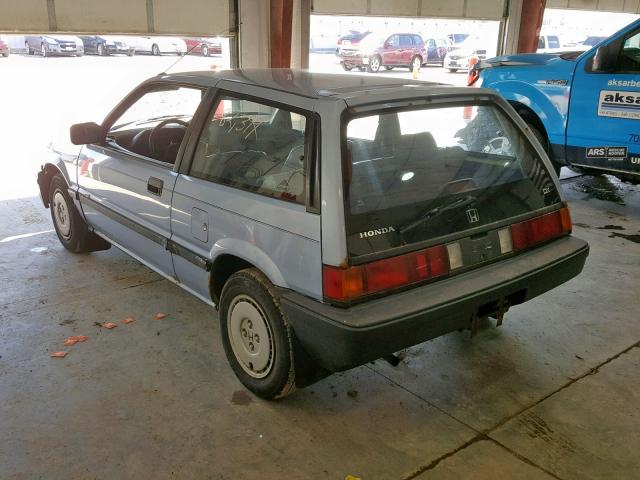 JHMAH7321GS038921 - 1986 HONDA CIVIC 1500 BLUE photo 3