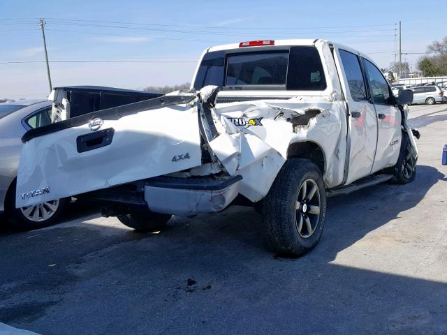 1N6AA0EJ0EN507751 - 2014 NISSAN TITAN S WHITE photo 4