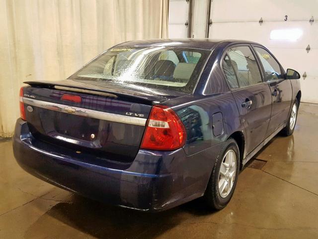 1G1ZT54835F330143 - 2005 CHEVROLET MALIBU LS BLUE photo 4