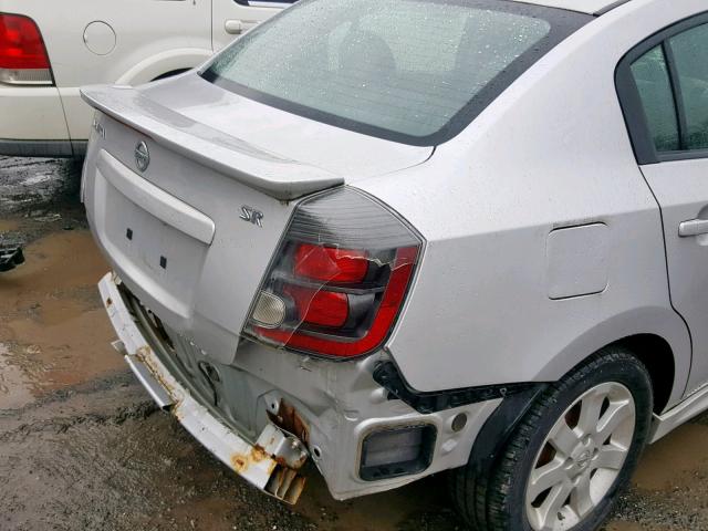 3N1AB6AP0AL700430 - 2010 NISSAN SENTRA 2.0 SILVER photo 9