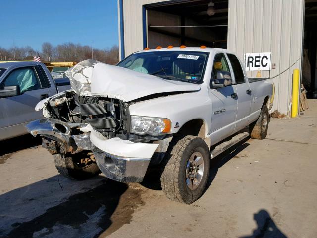 1D7KU28C53J538141 - 2003 DODGE RAM 2500 S WHITE photo 2