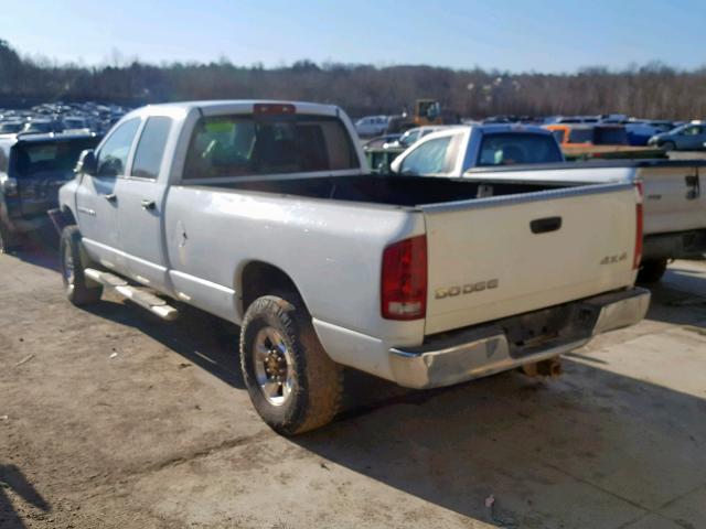 1D7KU28C53J538141 - 2003 DODGE RAM 2500 S WHITE photo 3