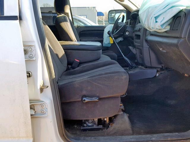 1D7KU28C53J538141 - 2003 DODGE RAM 2500 S WHITE photo 5