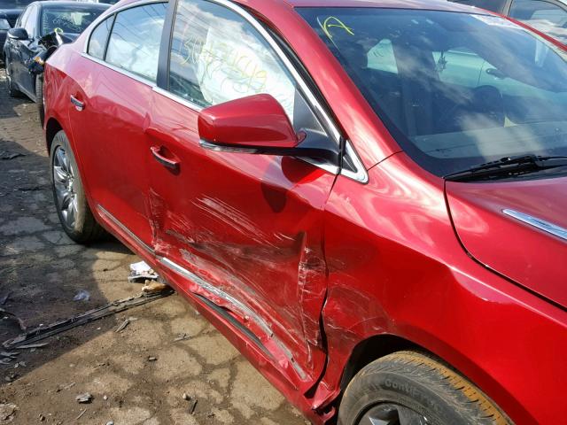 1G4GD5E3XCF331684 - 2012 BUICK LACROSSE P RED photo 9