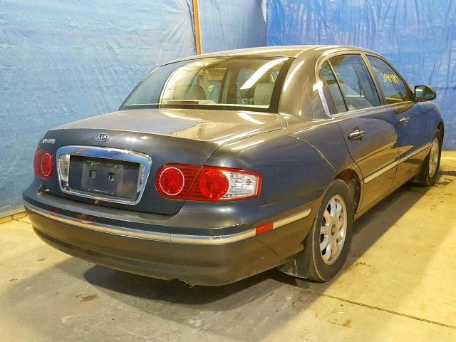 KNALD124245023986 - 2004 KIA AMANTI GRAY photo 4