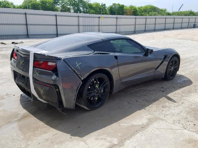 1G1YB2D77F5123993 - 2015 CHEVROLET CORVETTE S GRAY photo 4