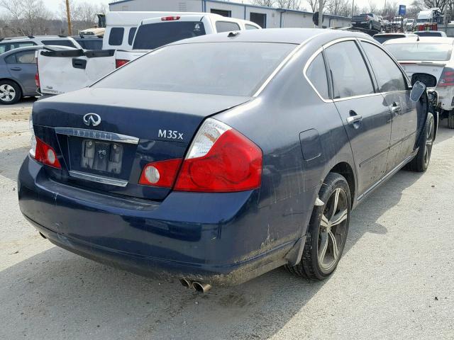 JNKAY01F27M459872 - 2007 INFINITI M35 BASE BLUE photo 4