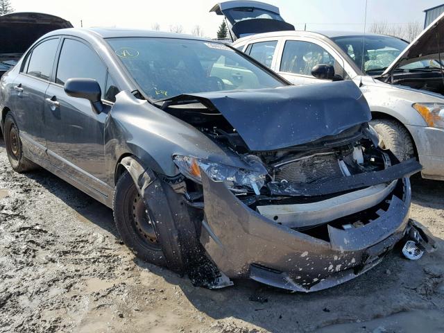 2HGFA16089H005610 - 2009 HONDA CIVIC EXL GRAY photo 1