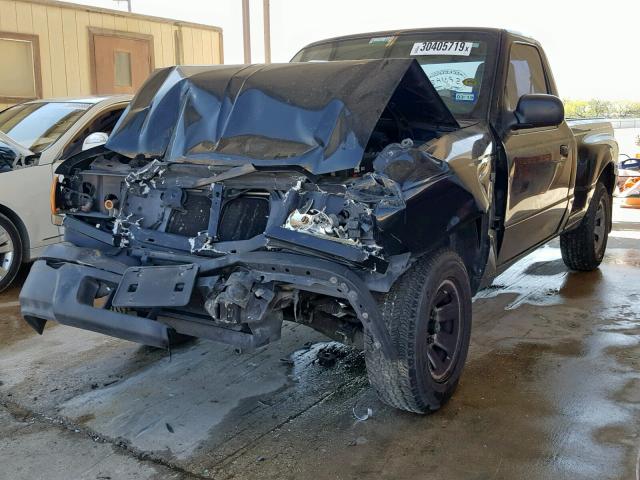 1FTYR10D64PA80452 - 2004 FORD RANGER BLACK photo 2