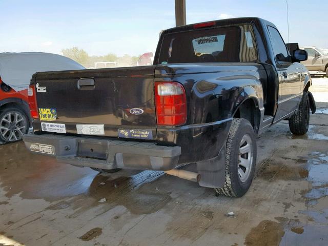 1FTYR10D64PA80452 - 2004 FORD RANGER BLACK photo 4