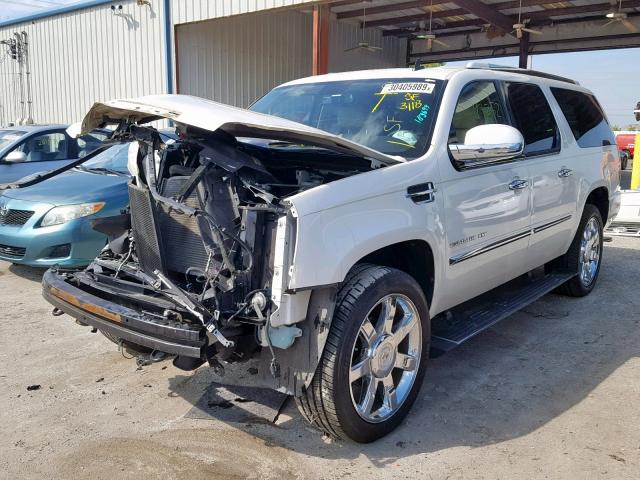 1GYS4JEF4BR183699 - 2011 CADILLAC ESCALADE E WHITE photo 2