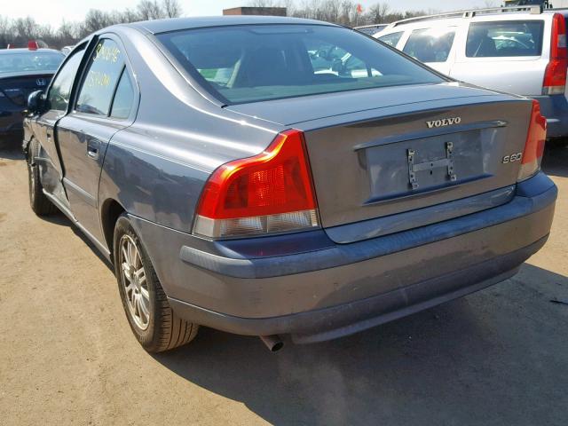 YV1RS61T132273819 - 2003 VOLVO S60 GRAY photo 3