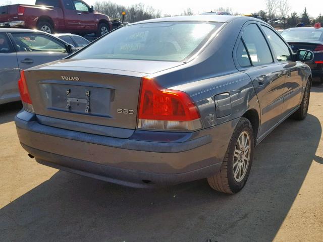 YV1RS61T132273819 - 2003 VOLVO S60 GRAY photo 4