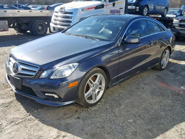 WDDKJ7CB8BF099877 - 2011 MERCEDES-BENZ E 550 BLUE photo 2