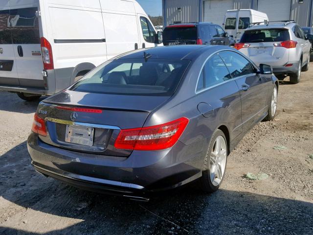 WDDKJ7CB8BF099877 - 2011 MERCEDES-BENZ E 550 BLUE photo 4