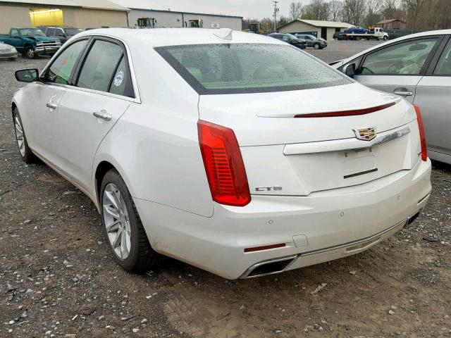 1G6AR5S38F0141098 - 2015 CADILLAC CTS LUXURY WHITE photo 3