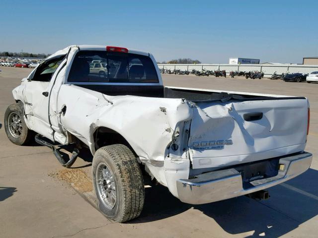 3D7KA26D24G177572 - 2004 DODGE RAM 2500 S თეთრი ფოტო 3