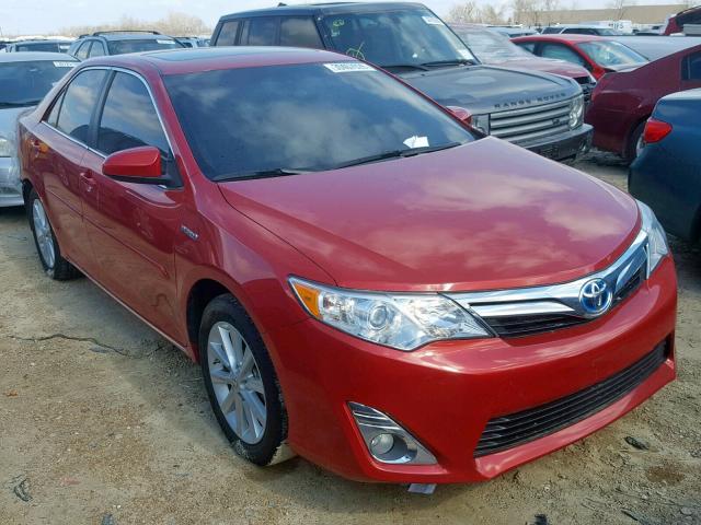 4T1BD1FK6DU083763 - 2013 TOYOTA CAMRY HYBR BURGUNDY photo 1