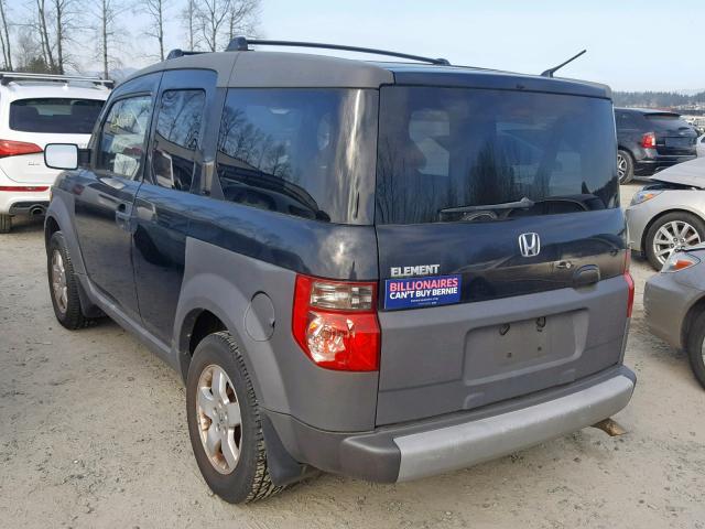 5J6YH28553L014125 - 2003 HONDA ELEMENT EX BLACK photo 3