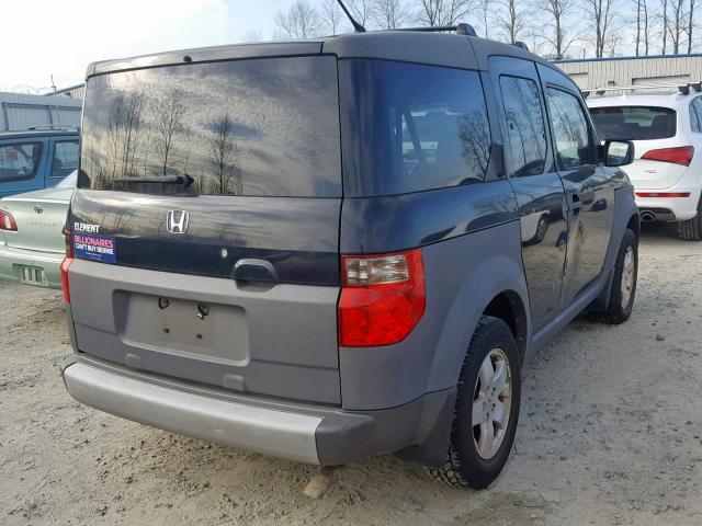 5J6YH28553L014125 - 2003 HONDA ELEMENT EX BLACK photo 4