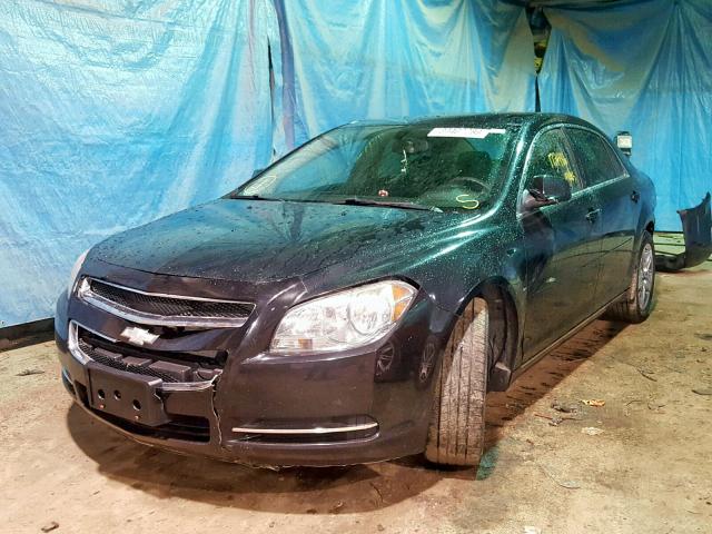 1G1ZC5EB3AF144834 - 2010 CHEVROLET MALIBU 1LT BLACK photo 2