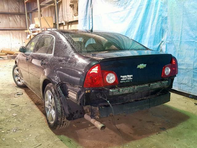 1G1ZC5EB3AF144834 - 2010 CHEVROLET MALIBU 1LT BLACK photo 3