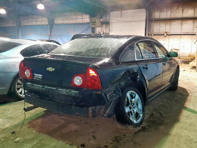 1G1ZC5EB3AF144834 - 2010 CHEVROLET MALIBU 1LT BLACK photo 4