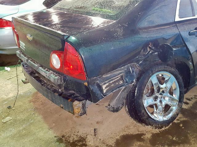 1G1ZC5EB3AF144834 - 2010 CHEVROLET MALIBU 1LT BLACK photo 9