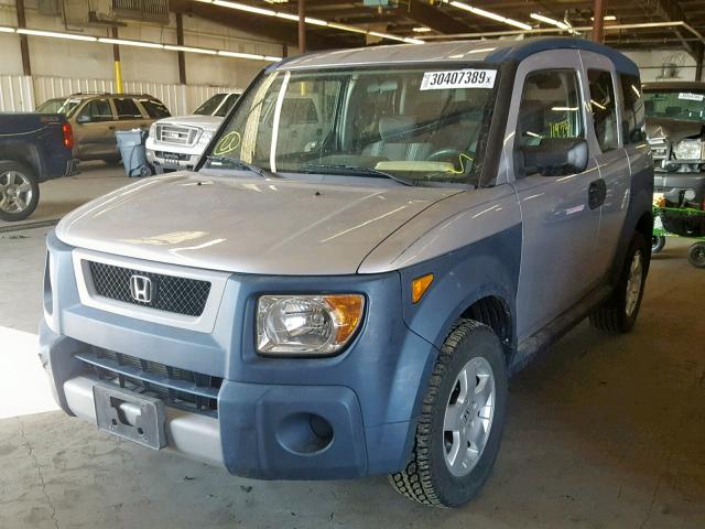 5J6YH286X5L010373 - 2005 HONDA ELEMENT EX SILVER photo 2