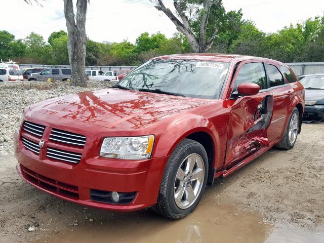 2D4FV37V48H128699 - 2008 DODGE MAGNUM SXT RED photo 2