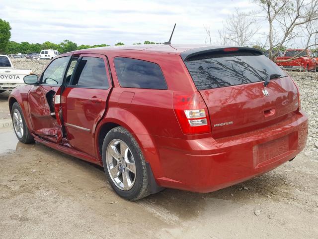 2D4FV37V48H128699 - 2008 DODGE MAGNUM SXT RED photo 3