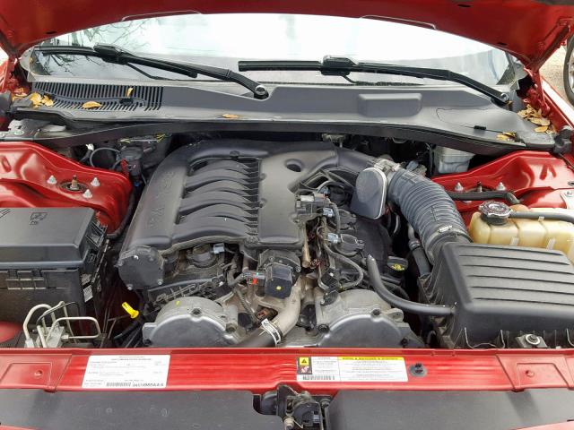 2D4FV37V48H128699 - 2008 DODGE MAGNUM SXT RED photo 7