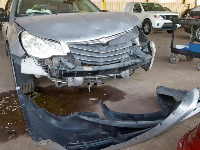 1C3CC4FB2AN213223 - 2010 CHRYSLER SEBRING TO SILVER photo 9