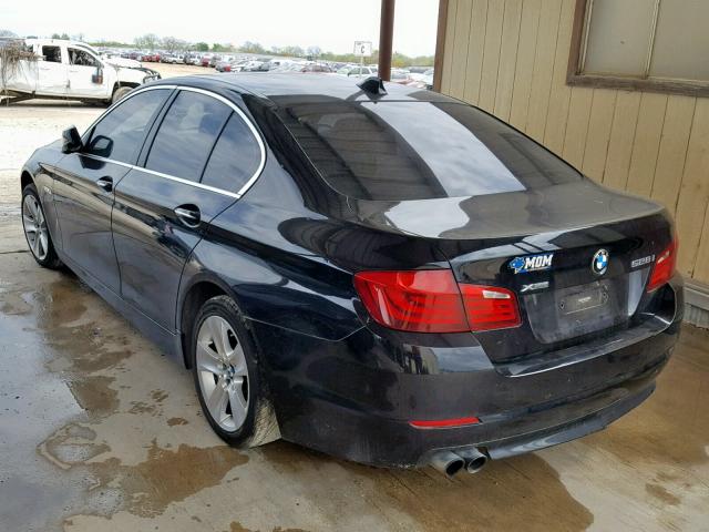 WBAXH5C59DDW16982 - 2013 BMW 528 XI BLACK photo 3