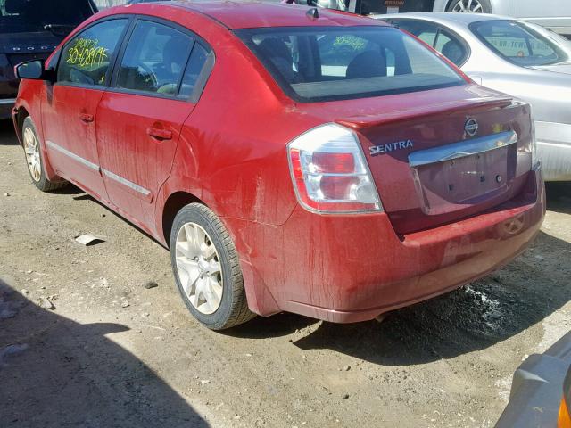 3N1AB6AP6BL666821 - 2011 NISSAN SENTRA 2.0 RED photo 3