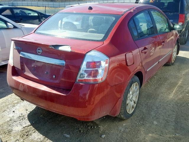 3N1AB6AP6BL666821 - 2011 NISSAN SENTRA 2.0 RED photo 4